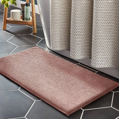 20"x34" Performance Plus Cotton Memory Foam Bath Rug - Threshold™ 1 20"x34" Performance Plus Cotton Memory Foam Bath Rug - Threshold™