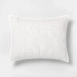 Microstripe Pillow Sham Cream/Gray - Hearth & Hand™ With Magnolia 6 Microstripe Pillow Sham Cream/Gray - Hearth & Hand™ With Magnolia -Decoro Shop GUEST 0411dbda 7209 43ed bfdf 242b502448e9