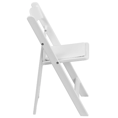 Flash Furniture 10 Pack Kids White Resin Folding Event Party Chair With Vinyl Padded Seat 8 Flash Furniture 10 Pack Kids White Resin Folding Event Party Chair With Vinyl Padded Seat - Image 8
