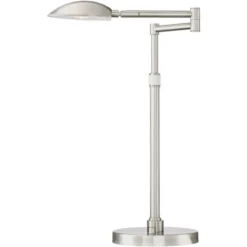 Possini Euro Design Eliptik Modern Desk Table Lamp 24 1/2" High Satin Nickel LED Swing Arm Adjustable Height For Bedroom Living Room Nightstand Office 12 Possini Euro Design Eliptik Modern Desk Table Lamp 24 1/2" High Satin Nickel LED Swing Arm Adjustable Height For Bedroom Living Room Nightstand Office -Decoro Shop GUEST 086d676c 9e67 4211 99ae e5b23ef4b912