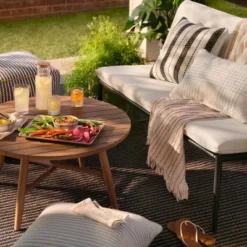 Cushioned Metal Outdoor Loveseat - Cream/Black - Hearth & Hand™ With Magnolia 12 Cushioned Metal Outdoor Loveseat - Cream/Black - Hearth & Hand™ With Magnolia -Decoro Shop GUEST 0b9807fc a12a 4d25 895d 973d3a712042