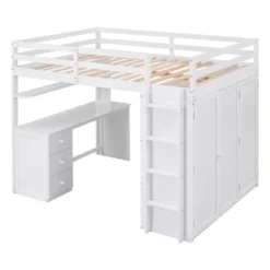 Full Size Loft Bed With Drawers, Desk And Wardrobe - ModernLuxe 15 Full Size Loft Bed With Drawers, Desk And Wardrobe - ModernLuxe -Decoro Shop GUEST 0c430fa2 e8af 44bd 9a7f 8803cba7a7f8