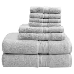 8pc Cotton Bath Towel Set 28 8pc Cotton Bath Towel Set -Decoro Shop GUEST 0d581903 ff7b 4a8d 950d 29e3ef539f71