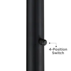 Possini Euro Design Modern Torchiere Floor Lamp Light Blaster LED 72.25" Tall Antique Brass And Matte Black Opal Glass For Living Room Bedroom 10 Possini Euro Design Modern Torchiere Floor Lamp Light Blaster LED 72.25" Tall Antique Brass And Matte Black Opal Glass For Living Room Bedroom -Decoro Shop GUEST 1158857a 5014 42b3 a238 8250ae5c8fa4