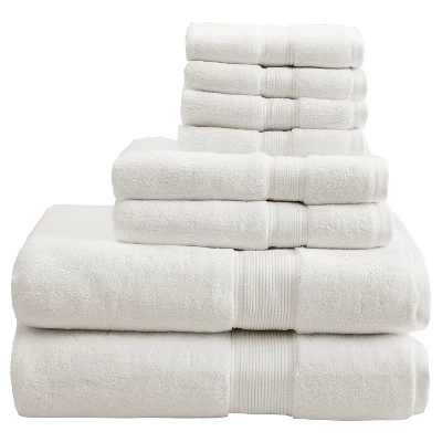 8pc Cotton Bath Towel Set 7 8pc Cotton Bath Towel Set - Image 7
