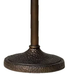 Franklin Iron Works Rustic Farmhouse Mission Torchiere Floor Lamp 71 1/2" Tall Roman Bronze 3-Light Frosted Champagne Amber Glass For Living Room -Decoro Shop GUEST 1e7f5826 80ae 460f be74 7af5d1dc346e