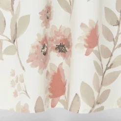 Blooms Flat Weave Shower Curtain Coral - Threshold™ -Decoro Shop GUEST 20d1e2c8 5b6d 4bb6 9627 163c8cae1e3a
