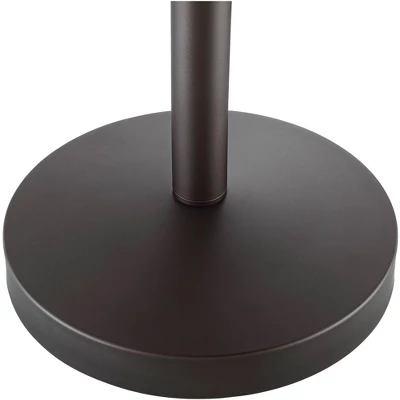 Franklin Iron Works Warwick Industrial Torchiere Floor Lamp With Side Lights 71 1/2" Tall Tiger Bronze LED Clear Seedy Glass For Living Room Reading 5 Franklin Iron Works Warwick Industrial Torchiere Floor Lamp With Side Lights 71 1/2" Tall Tiger Bronze LED Clear Seedy Glass For Living Room Reading - Image 5