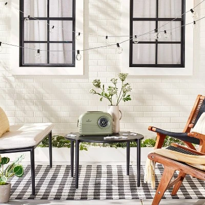 10ct Incandescent Indoor/Outdoor Orb String Lights Black/White - Hearth & Hand™ With Magnolia 1 10ct Incandescent Indoor/Outdoor Orb String Lights Black/White - Hearth & Hand™ With Magnolia