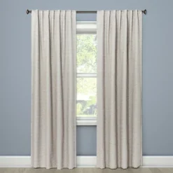 1pc Blackout Doral Window Curtain Panel Cream - Project 62™ -Decoro Shop GUEST 271584f6 fc16 4422 a313 52e0eb6cd363