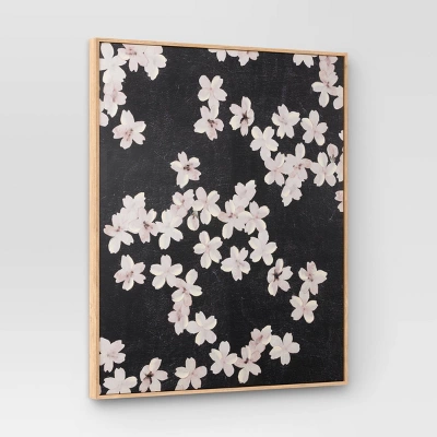 30" X 36" Ditsy Floral Framed Canvas Natural - Threshold™ 2 30" X 36" Ditsy Floral Framed Canvas Natural - Threshold™ - Image 2