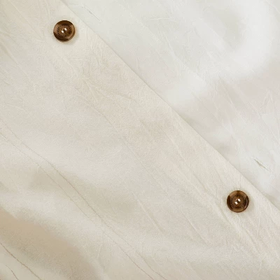 Fine Stripe Duvet & Sham Set Twilight Taupe/Sour Cream - Hearth & Hand™ With Magnolia 4 Fine Stripe Duvet & Sham Set Twilight Taupe/Sour Cream - Hearth & Hand™ With Magnolia - Image 4