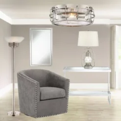 Possini Euro Design Light Blaster Art Deco Torchiere Floor Lamp 72 1/2" Tall Brushed Nickel LED Frosted Glass Bowl Shade For Living Room Bedroom House 13 Possini Euro Design Light Blaster Art Deco Torchiere Floor Lamp 72 1/2" Tall Brushed Nickel LED Frosted Glass Bowl Shade For Living Room Bedroom House -Decoro Shop GUEST 37116d73 80ee 4df9 9182 e7a665c0400b