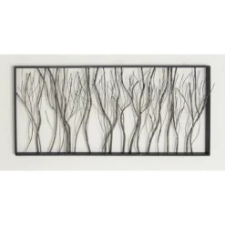 Metal Tree Distressed Dimensional Branch Wall Decor With Black Frame Silver - Olivia & May 7 Metal Tree Distressed Dimensional Branch Wall Decor With Black Frame Silver - Olivia & May -Decoro Shop GUEST 383f7f61 95e3 4aca a85b 1169586d6a7c