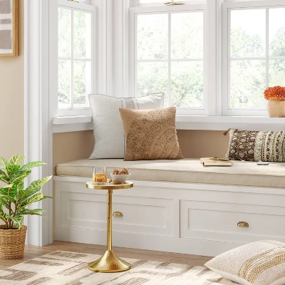 Oversized Placed Striped Square Throw Pillow - Threshold™ 1 Oversized Placed Striped Square Throw Pillow - Threshold™