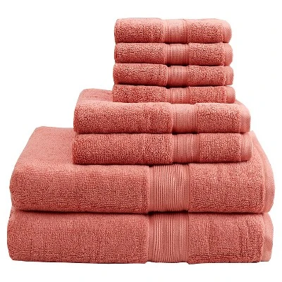 8pc Cotton Bath Towel Set 6 8pc Cotton Bath Towel Set - Image 6