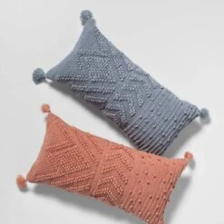 Oversize Embroidered Textured Lumbar Throw Pillow - Opalhouse™ -Decoro Shop GUEST 412a54b4 ac2e 4867 9a69 457e185d6f3e