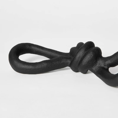 Recycle Aluminum Decor Knot Black - Threshold™ Designed With Studio McGee 2 Recycle Aluminum Decor Knot Black - Threshold™ Designed With Studio McGee - Image 2