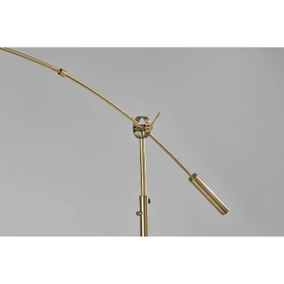 Adler Arc Floor Lamp Antique Brass - Adesso 5 Adler Arc Floor Lamp Antique Brass - Adesso - Image 5