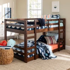 Twin Over Twin Indy Solid Wood Low Bunk Bed - Saracina Home 17 Twin Over Twin Indy Solid Wood Low Bunk Bed - Saracina Home -Decoro Shop GUEST 4c4e96bd d483 4ae0 a8be fd0586b37fad