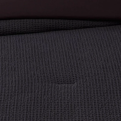 Washed Waffle Weave Comforter & Pillow Sham Set - Threshold 3 Washed Waffle Weave Comforter & Pillow Sham Set - Threshold - Image 3
