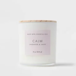 Wood Lidded Glass Wellness Calm Candle - Threshold™ 7 Wood Lidded Glass Wellness Calm Candle - Threshold™ -Decoro Shop GUEST 518451c6 213f 4303 ad48 fec583907229