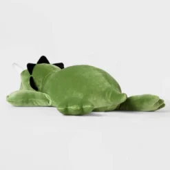 Dinosaur Weighted Plush Kids' Throw Pillow Green - Pillowfort™