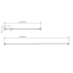 72" Half Moon Dual Mount Shower Rod - Threshold™ 11 72" Half Moon Dual Mount Shower Rod - Threshold™ -Decoro Shop GUEST 5420201f e4d0 4550 a485 c4c3e9014ce9