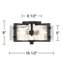 Possini Euro Design Adri Modern Ceiling Light Flush Mount Fixture Black 16 1/2" Wide Black 4-Light Textured Glass For Bedroom Kitchen Living Room Home 10 Possini Euro Design Adri Modern Ceiling Light Flush Mount Fixture Black 16 1/2" Wide Black 4-Light Textured Glass For Bedroom Kitchen Living Room Home -Decoro Shop GUEST 567ddd16 51a8 4ee3 a709 ba37f671124a