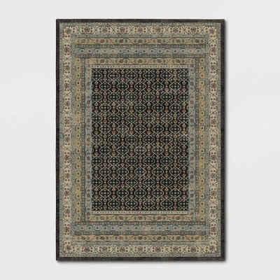 Distressed Geometric Tufted Area Rug Green - Threshold™ 5 Distressed Geometric Tufted Area Rug Green - Threshold™ - Image 5