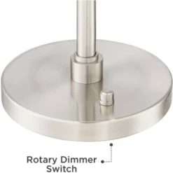 Possini Euro Design Eliptik Modern Desk Table Lamp 24 1/2" High Satin Nickel LED Swing Arm Adjustable Height For Bedroom Living Room Nightstand Office 11 Possini Euro Design Eliptik Modern Desk Table Lamp 24 1/2" High Satin Nickel LED Swing Arm Adjustable Height For Bedroom Living Room Nightstand Office -Decoro Shop GUEST 57f95403 f17c 44cc 98ac ed3ad7d4f9f9