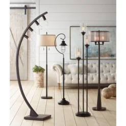 Franklin Iron Works Arcos Industrial Arc Floor Lamp 71" Tall Bronze Brown Metal Dimmable LED Decor For Living Room Reading Bedroom Office House Home 14 Franklin Iron Works Arcos Industrial Arc Floor Lamp 71" Tall Bronze Brown Metal Dimmable LED Decor For Living Room Reading Bedroom Office House Home -Decoro Shop GUEST 5810e929 2f4c 4e54 8434 2533ddae9e0e