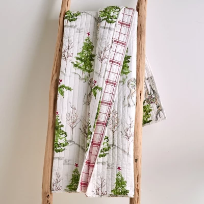 Sleigh Bells Holiday Quilted Throw Multi Color - Villa Lugano 3 Sleigh Bells Holiday Quilted Throw Multi Color - Villa Lugano - Image 3