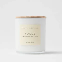 Wood Lidded Glass Wellness Focus Candle - Threshold™ -Decoro Shop GUEST 6ad6f3d2 39ad 4239 9365 f6449a665735