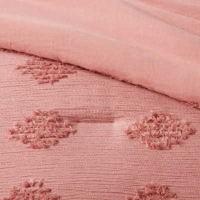 Tufted Diamond Crinkle Comforter & Sham Set - Threshold™ 3 Tufted Diamond Crinkle Comforter & Sham Set - Threshold™ - Image 3