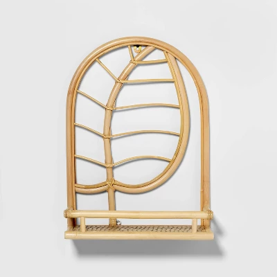 Rattan Arch Leaf Kids' Shelf - Pillowfort™ 2 Rattan Arch Leaf Kids' Shelf - Pillowfort™ - Image 2