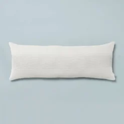 16"x42" Slub Center Stripe Oversized Lumbar Bed Pillow - Hearth & Hand™ With Magnolia 12 16"x42" Slub Center Stripe Oversized Lumbar Bed Pillow - Hearth & Hand™ With Magnolia -Decoro Shop GUEST 7e84e8bd 4cb9 42c8 ace3 f88b538c2fb8