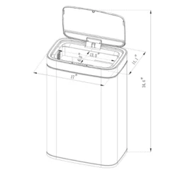 Motion Wastebasket With Liner - Brightroom™ 7 Motion Wastebasket With Liner - Brightroom™ -Decoro Shop GUEST 7f75f16e 95a3 4cab a642 97207e054cc7