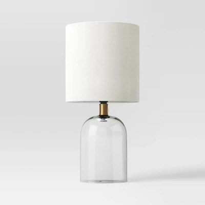 Glass Cylinder Mini Table Lamp With Open Base Clear - Threshold™ 4 Glass Cylinder Mini Table Lamp With Open Base Clear - Threshold™ - Image 4