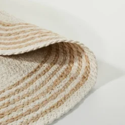 Round 6' Multi Stripe Braided Jute Area Rug Cream/Tan - Hearth & Hand™ With Magnolia 5 Round 6' Multi Stripe Braided Jute Area Rug Cream/Tan - Hearth & Hand™ With Magnolia -Decoro Shop GUEST 9488b481 51ce 4505 9348 6b48547839cf