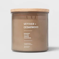 Glass Jar Vetiver And Cedarwood Candle Brown - Threshold™ 9 Glass Jar Vetiver And Cedarwood Candle Brown - Threshold™ -Decoro Shop GUEST 94fa0143 6384 4148 9851 b3c3e6d22167