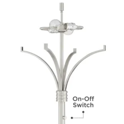Possini Euro Design Modern Floor Lamp 64" Tall Brushed Nickel Silver Organza White Linen Drum Shade For Living Room Bedroom Office 10 Possini Euro Design Modern Floor Lamp 64" Tall Brushed Nickel Silver Organza White Linen Drum Shade For Living Room Bedroom Office -Decoro Shop GUEST 9743b9a1 5f49 4b60 a129 9c356e6888e3