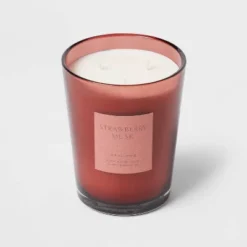 Colored Vase Glass With Dustcover Strawberry Musk Candle Red - Threshold™ 9 Colored Vase Glass With Dustcover Strawberry Musk Candle Red - Threshold™ -Decoro Shop GUEST 9a65db94 11b1 4c5c abee 36f1c427351b