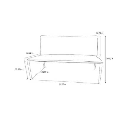 Cushioned Metal Outdoor Loveseat - Cream/Black - Hearth & Hand™ With Magnolia 7 Cushioned Metal Outdoor Loveseat - Cream/Black - Hearth & Hand™ With Magnolia - Image 7