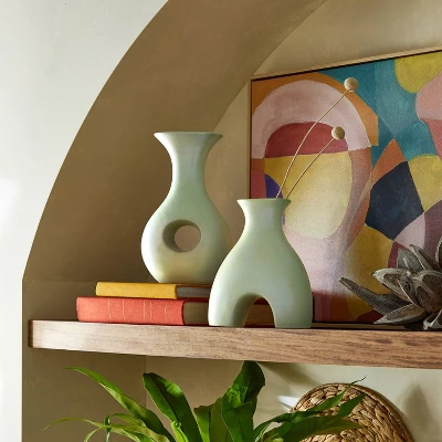 10" Ceramic Vase - Opalhouse™ Designed With Jungalow™ 1 10" Ceramic Vase - Opalhouse™ Designed With Jungalow™