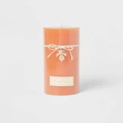 Ribbed Pillar Pumpkin Spice Candle - Threshold™ -Decoro Shop GUEST a8a389a8 2349 43df a3c7 57f94581f426