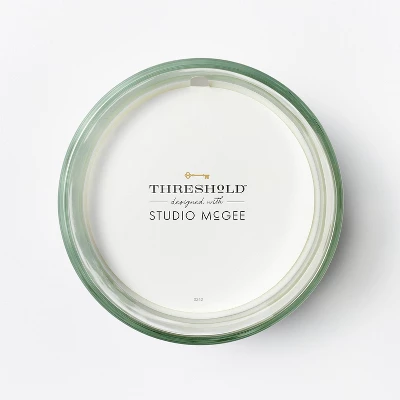 Clear Glass Santal & Ginger Candle White - Threshold™ Designed With Studio McGee 3 Clear Glass Santal & Ginger Candle White - Threshold™ Designed With Studio McGee - Image 3