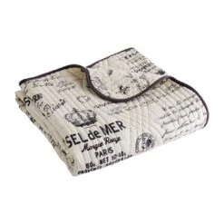 Histoire Script Quilted Throw - Levtex Home 5 Histoire Script Quilted Throw - Levtex Home -Decoro Shop GUEST ab0430d0 1029 4622 899a e3a0e0db2709