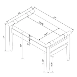 Upholstered Natural Wood Ottoman - Hearth & Hand™ With Magnolia -Decoro Shop GUEST afcfd56b 81e5 4152 9ced a68615650b1e