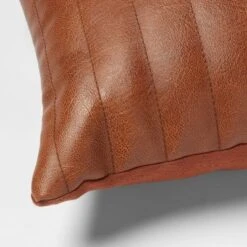 Lumbar Faux Leather Channel Stitch Decorative Throw Pillow - Threshold™ 7 Lumbar Faux Leather Channel Stitch Decorative Throw Pillow - Threshold™ -Decoro Shop GUEST b1248bcb 60a2 4ec2 9554 09261e433ec5